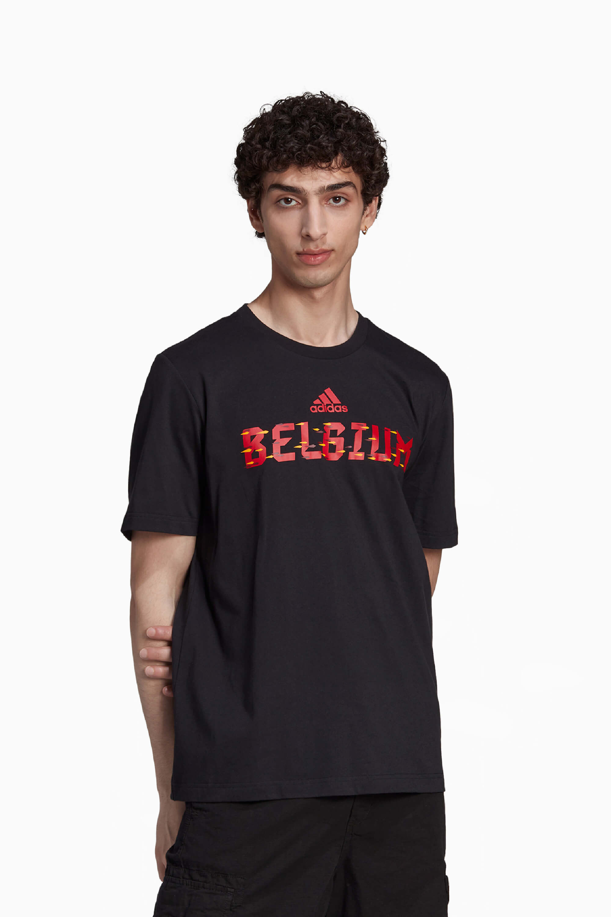 Koszulka Reprezentacji Belgii adidas World Cup 2022 Graphic Tee - Czarny