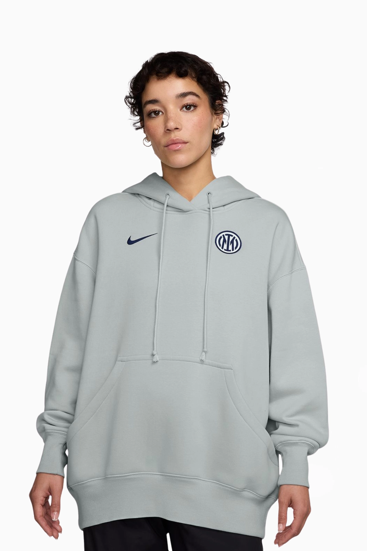 Bluza z kapturem Nike Inter Mediolan 25/26 Phoenix Fleece Damska - Szary