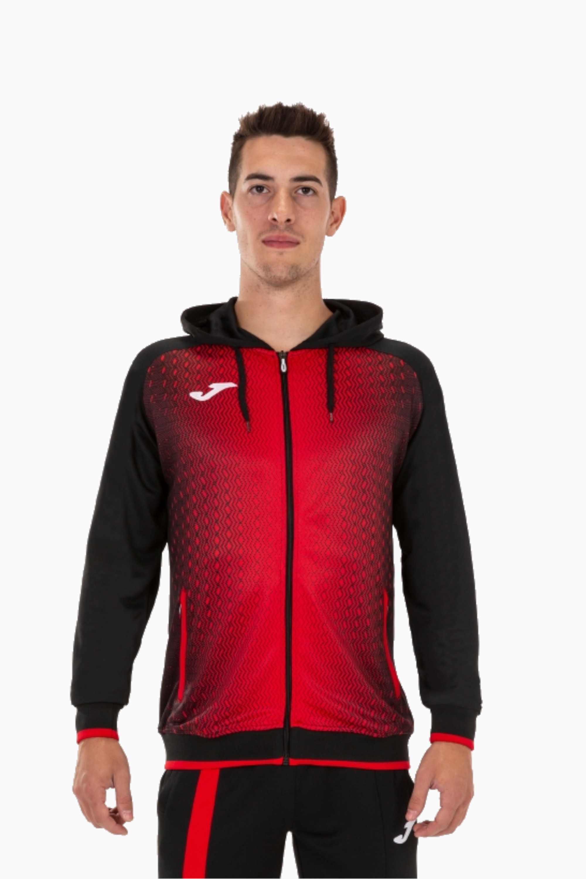 Bluza z kapturem Joma Supernova - Czerwony