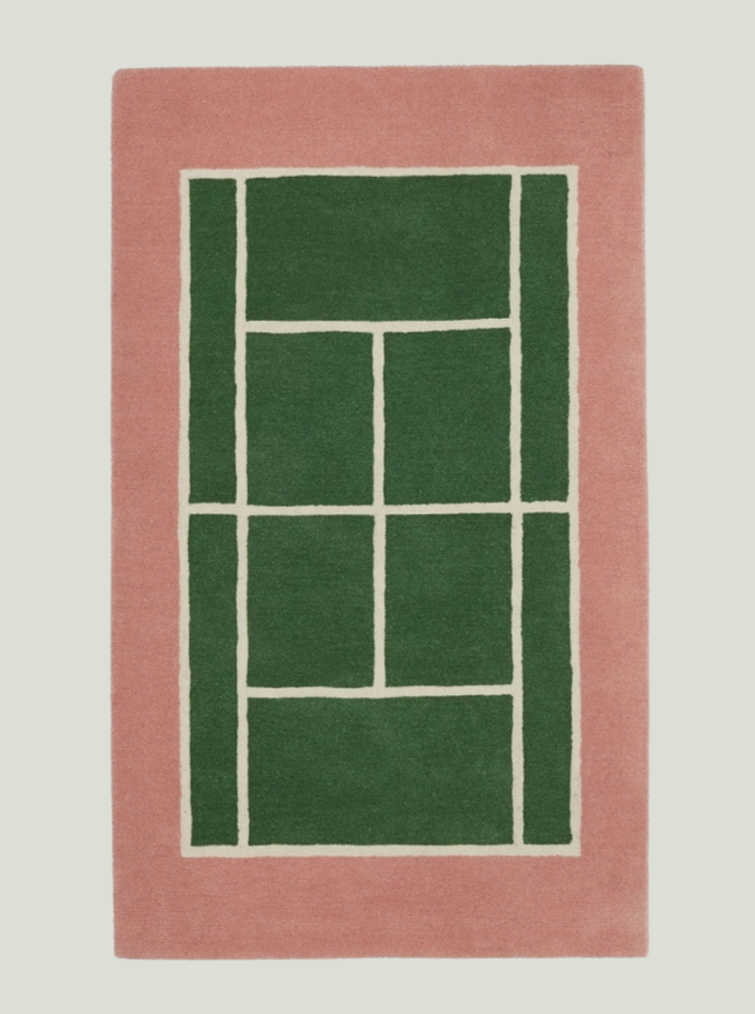 Dywan Tennis Rug Green / Rose OYOY Mini
