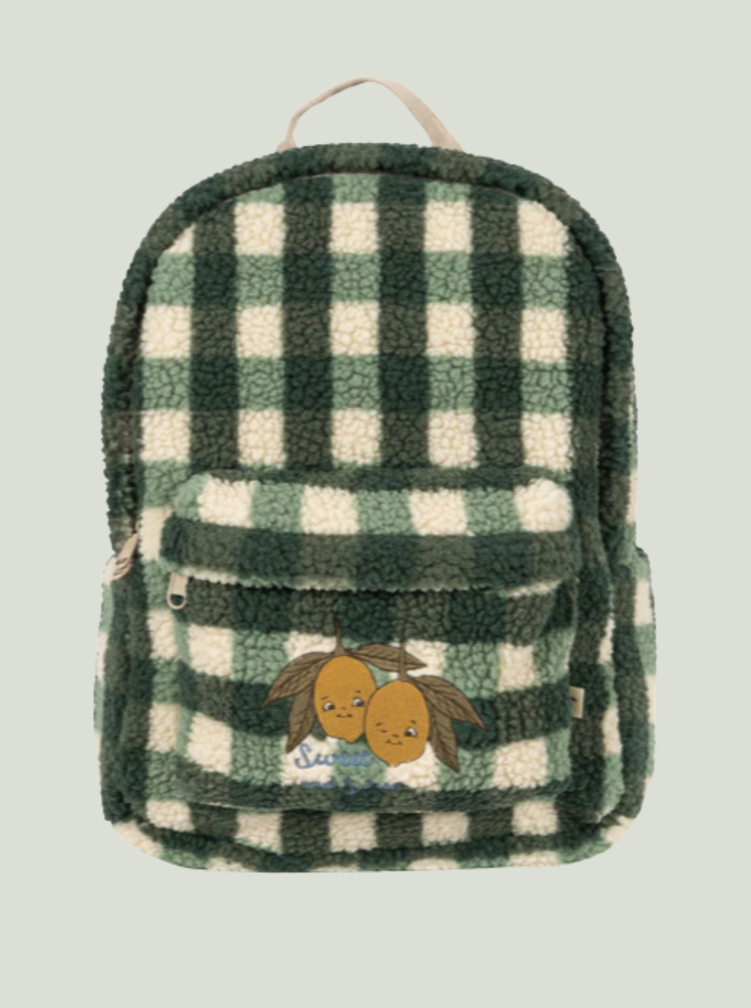 Plecak JODY TEDDY BACKPACK - GREEN CHECK Konges Sløjd