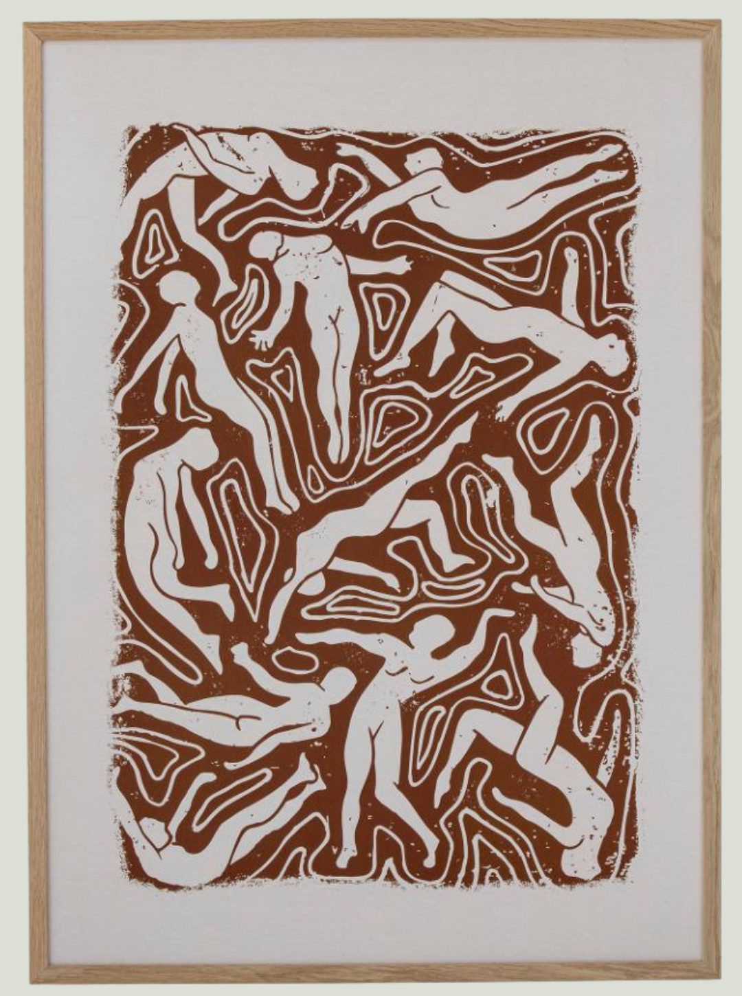 Ilustracja Ciron z ramą, natura, dąb Bloomingville