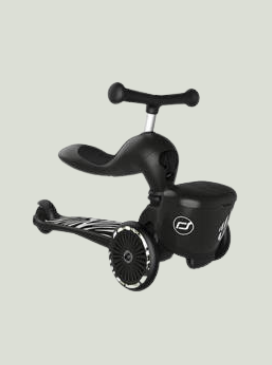 SCOOTANDRIDE Highwaykick 1 Lifestyle 2w1 Jeździk i hulajnoga z zamykanym schowkiem 1-5 lat Zebra