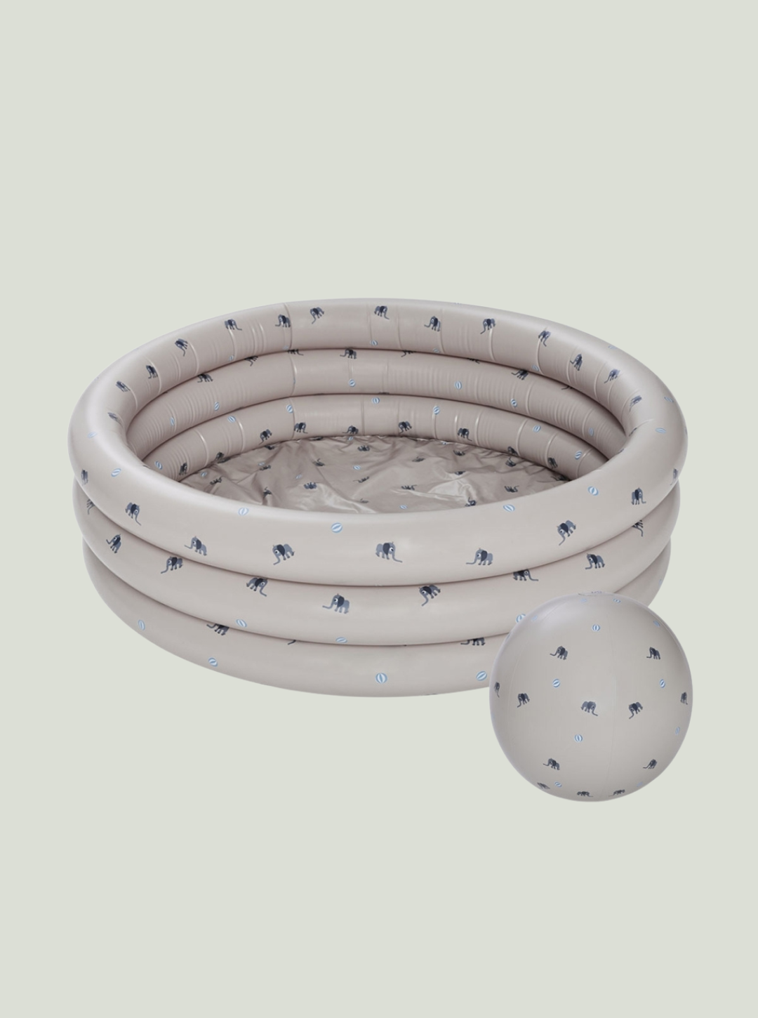 Duży basen ze słoniem i piłka plażowa Clay OYOY Mini