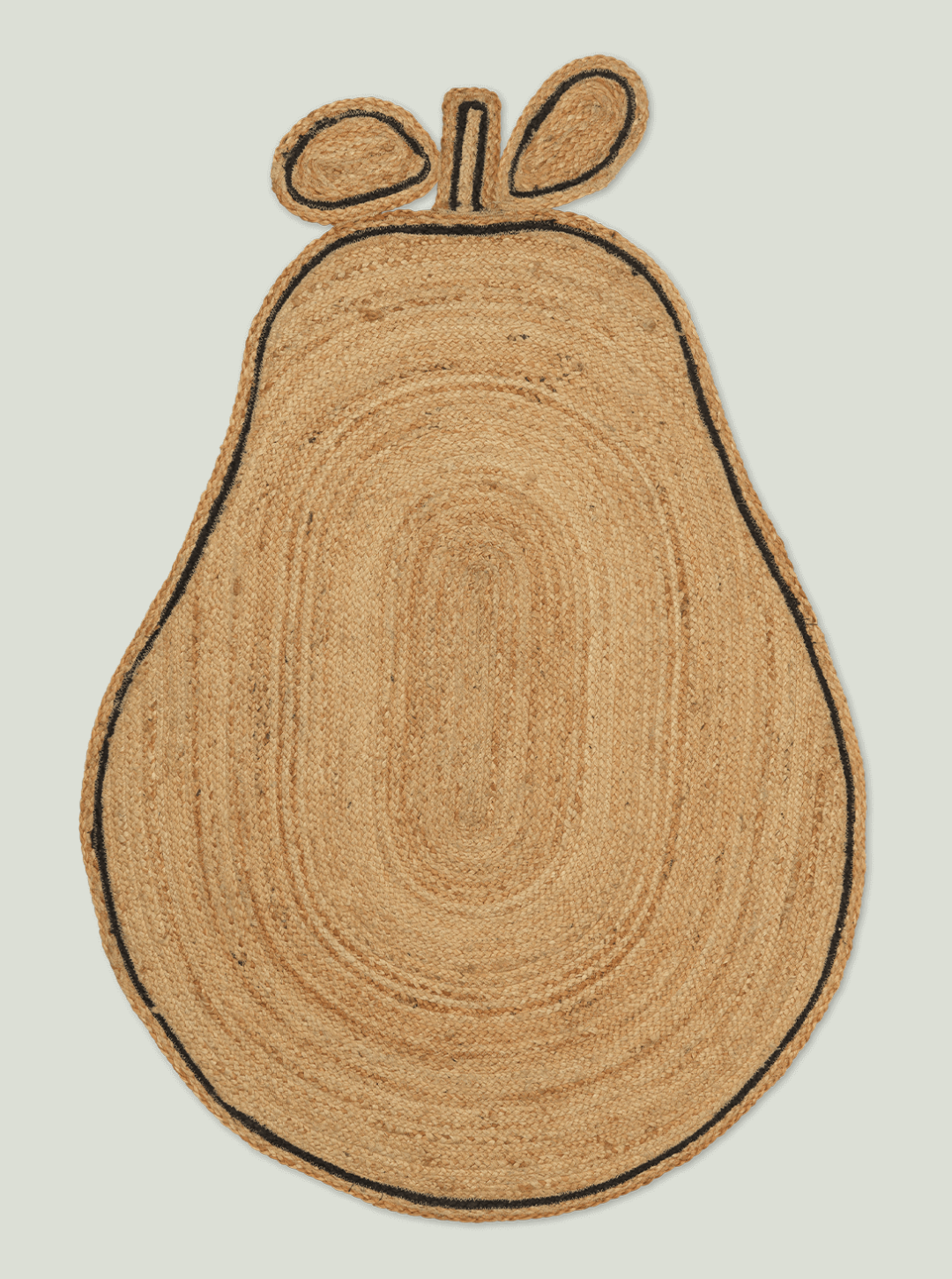 Dywan Pear Braided Jute Rug - Natural Ferm Living Kids