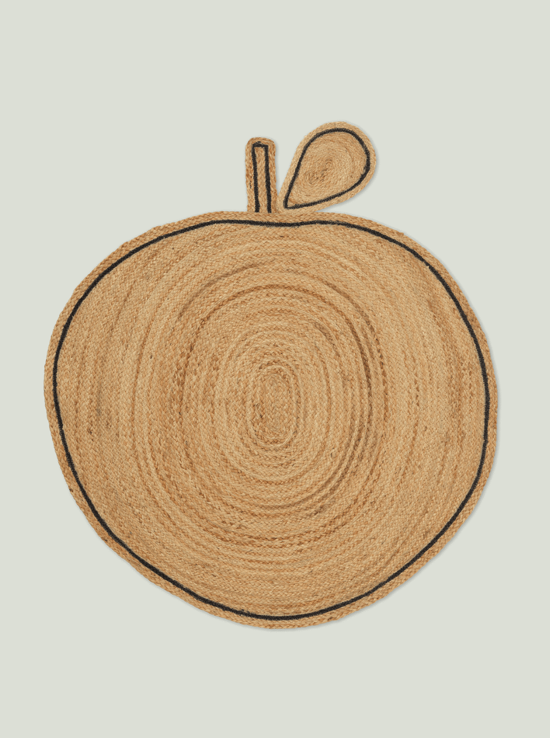 Dywan Apple Braided Jute Rug - Natural Ferm Living Kids