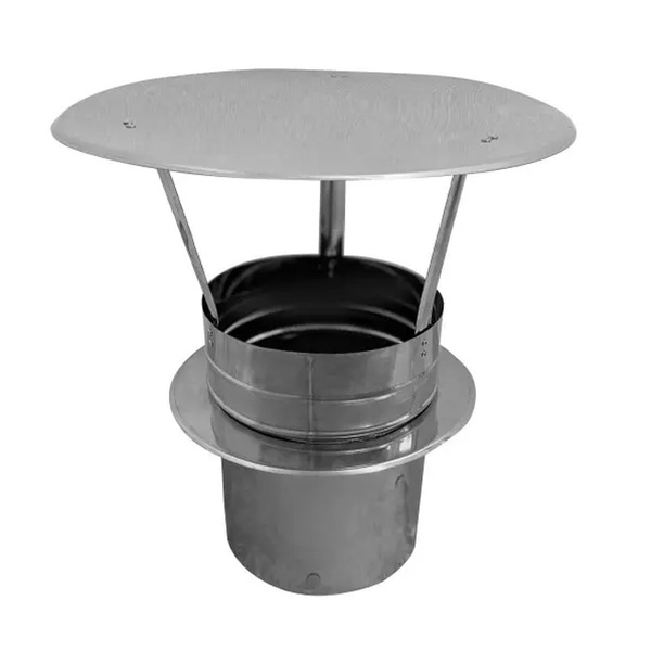 Daszek kominowy z podstawą wciskaną Stal kwasowa 200mm Schiedel