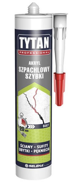 Akryl szpachlowy lekki biały 280ml Tytan