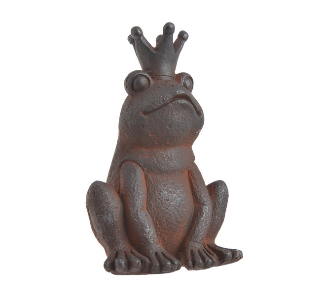 Figurka Żaba brązowa siedząca 16 cm