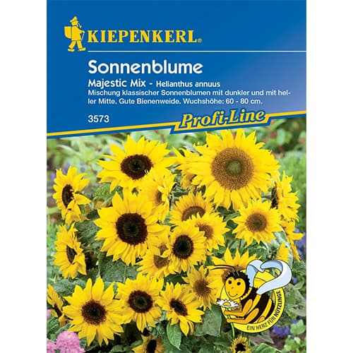 1 szt, Napraforgó Majestic, színkeverék - Magok: Mod de ambalare: 1 db