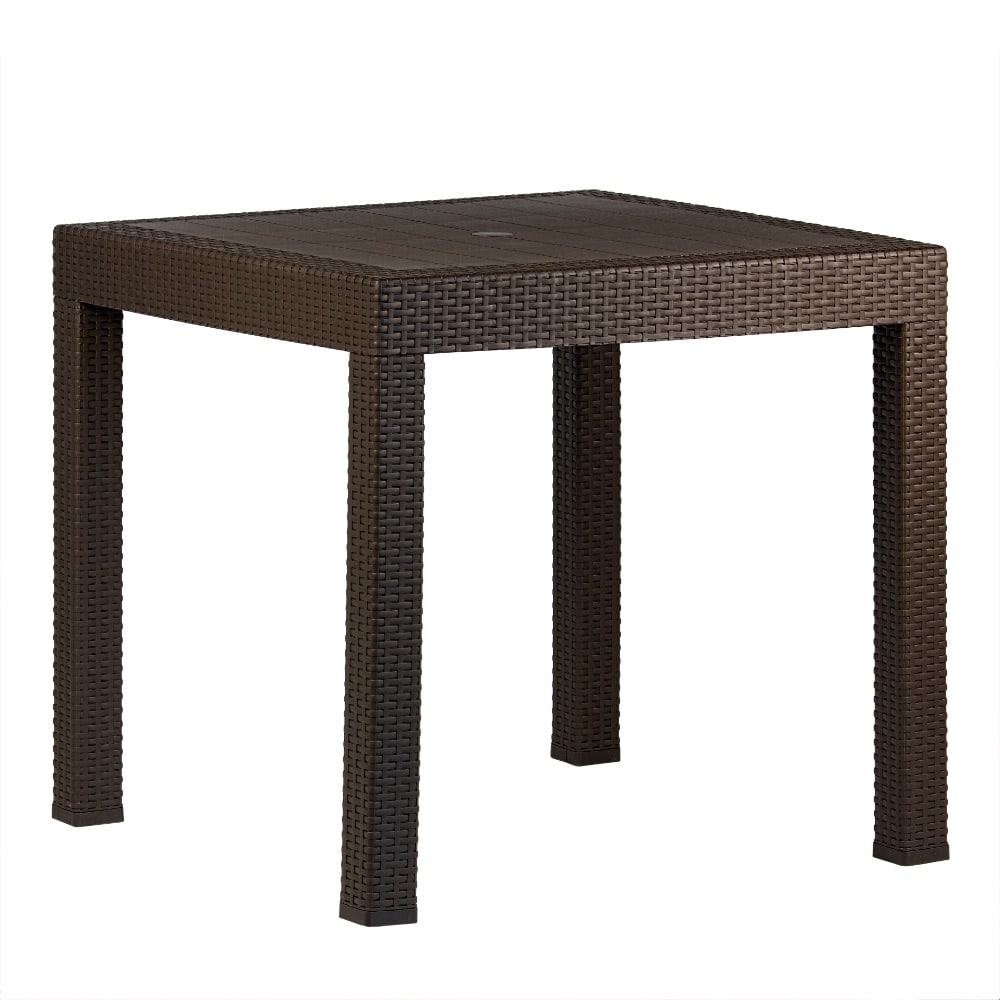 Stół ogrodowy Riviera - imitacja rattanu kolor brązowy