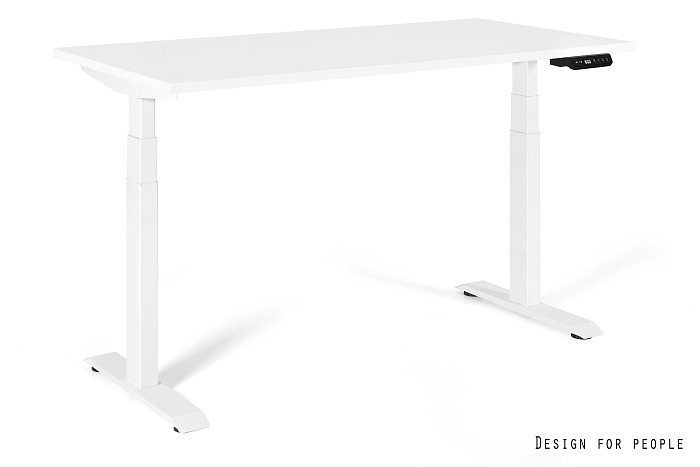 Biurko elektryczne ACTIVE I, biały stelaż, blat 4 kolory
