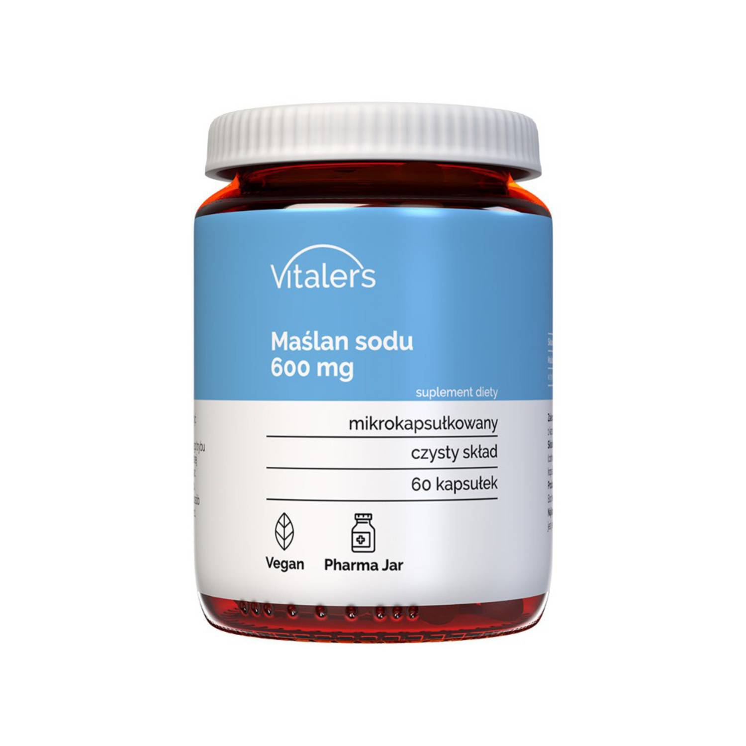 Vitaler's maślan sodu 600 mg, 60 kapsułek