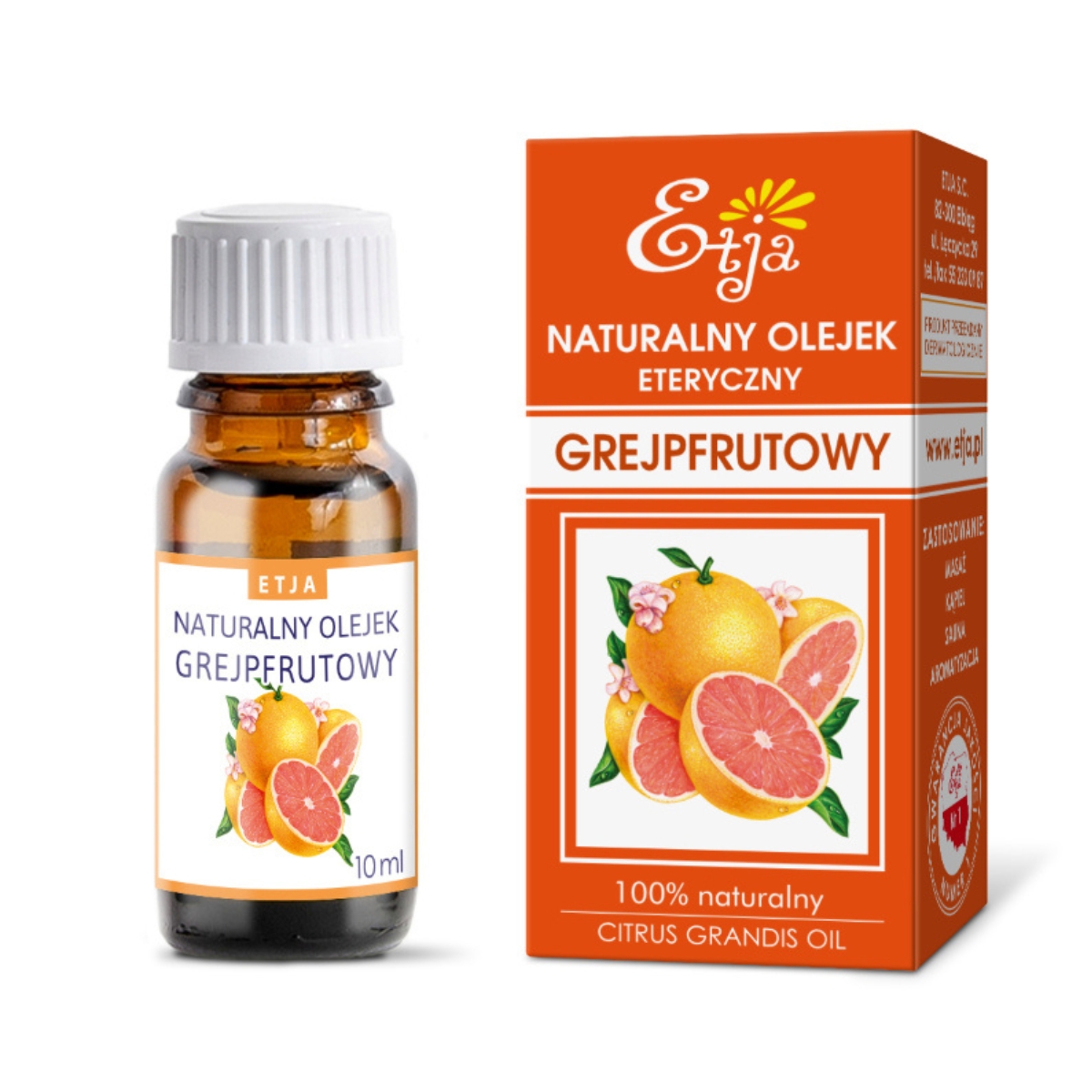 Etja - naturalny olejek eteryczny, grejpfrutowy, 10 ml