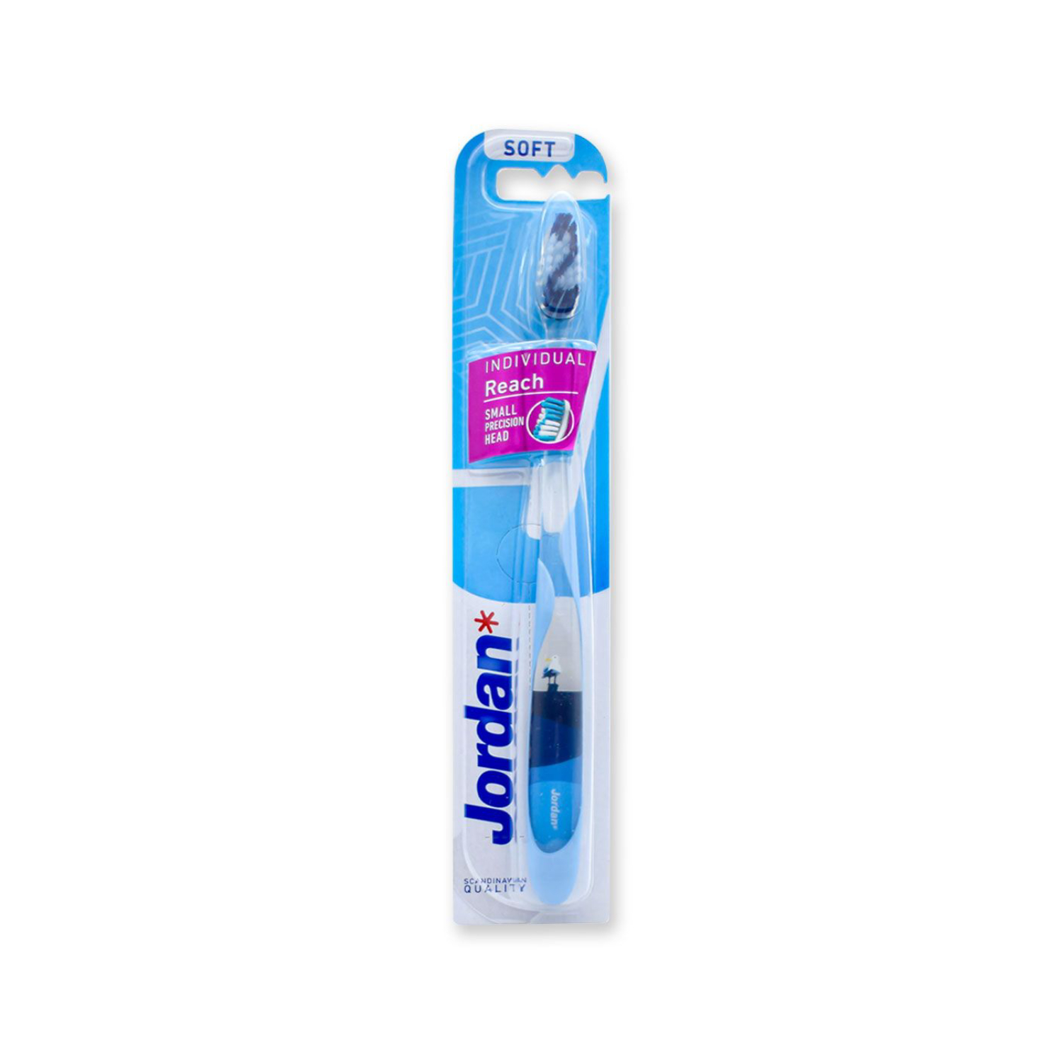 Jordan individual reach - szczoteczka do zębów, soft/miękka, 1 sztuka