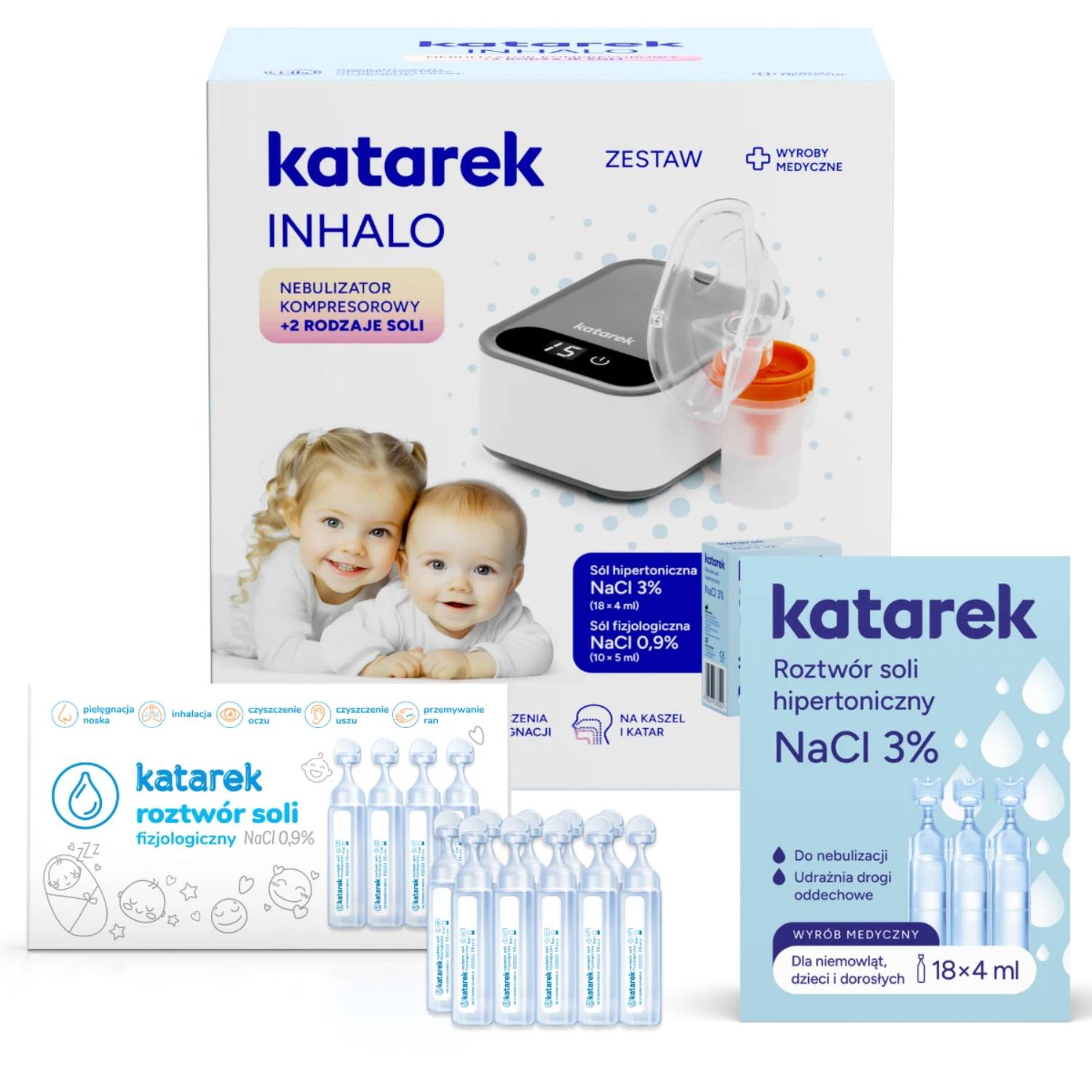 Katarek inhalo, 1 zestaw
