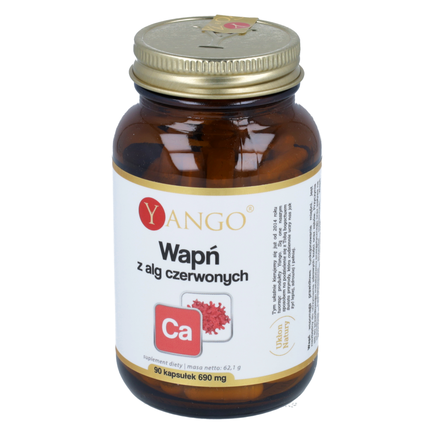 Yango wapń z alg czerwonych, 90 kapsułek