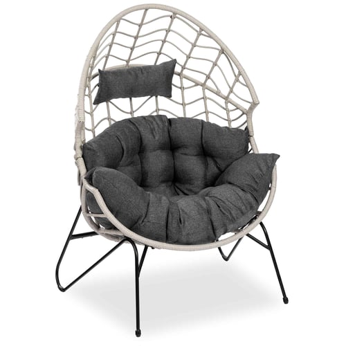 Záhradné kreslo Alcamo šedo/šedé