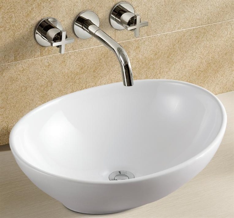 Rea Sofia umywalka 41x34 cm nablatowa owalna biała REA-U0133 - Wysyłka w 24h