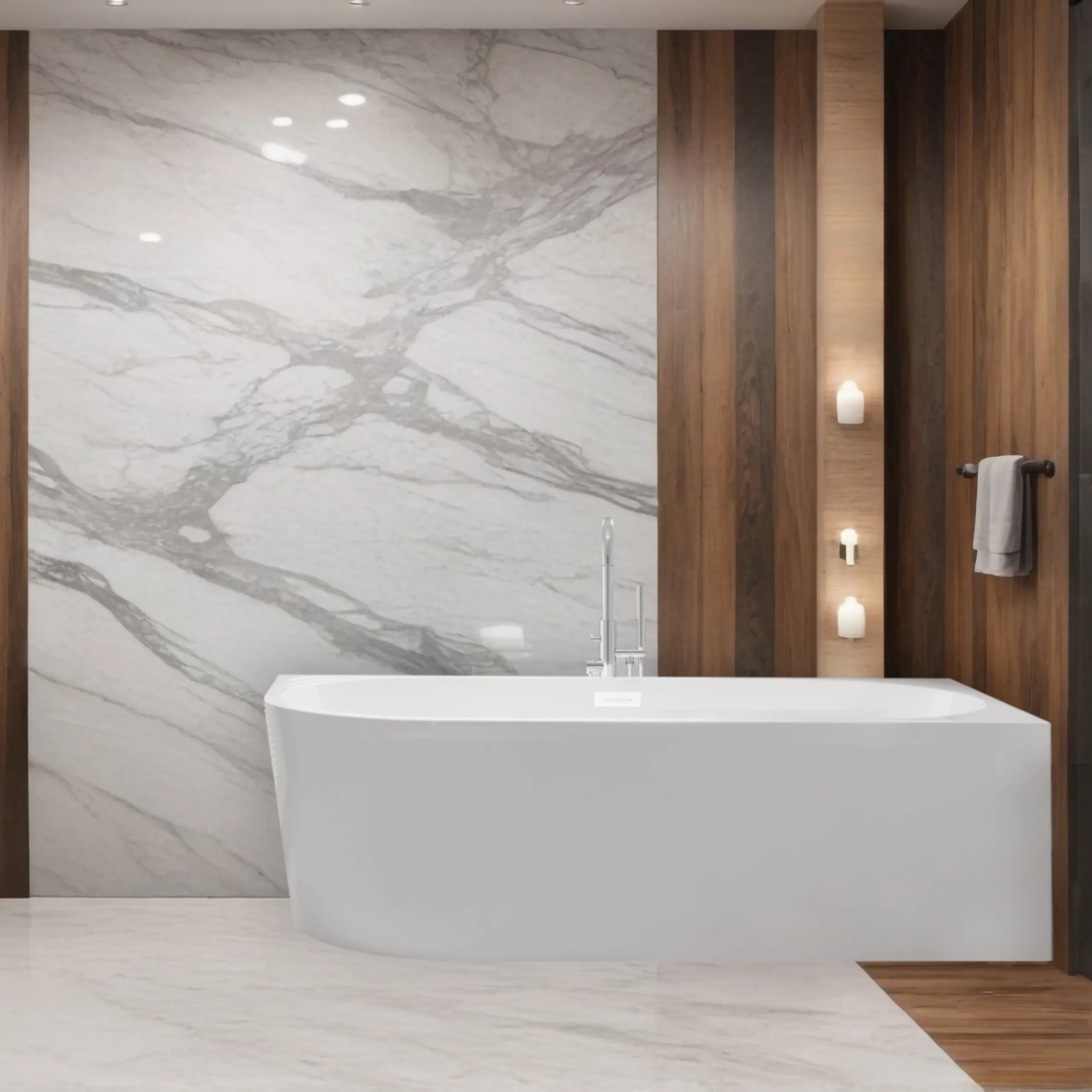 Balneo Avola wanna wolnostojąca 160x80 cm prawa owalna biała J0101010402-1