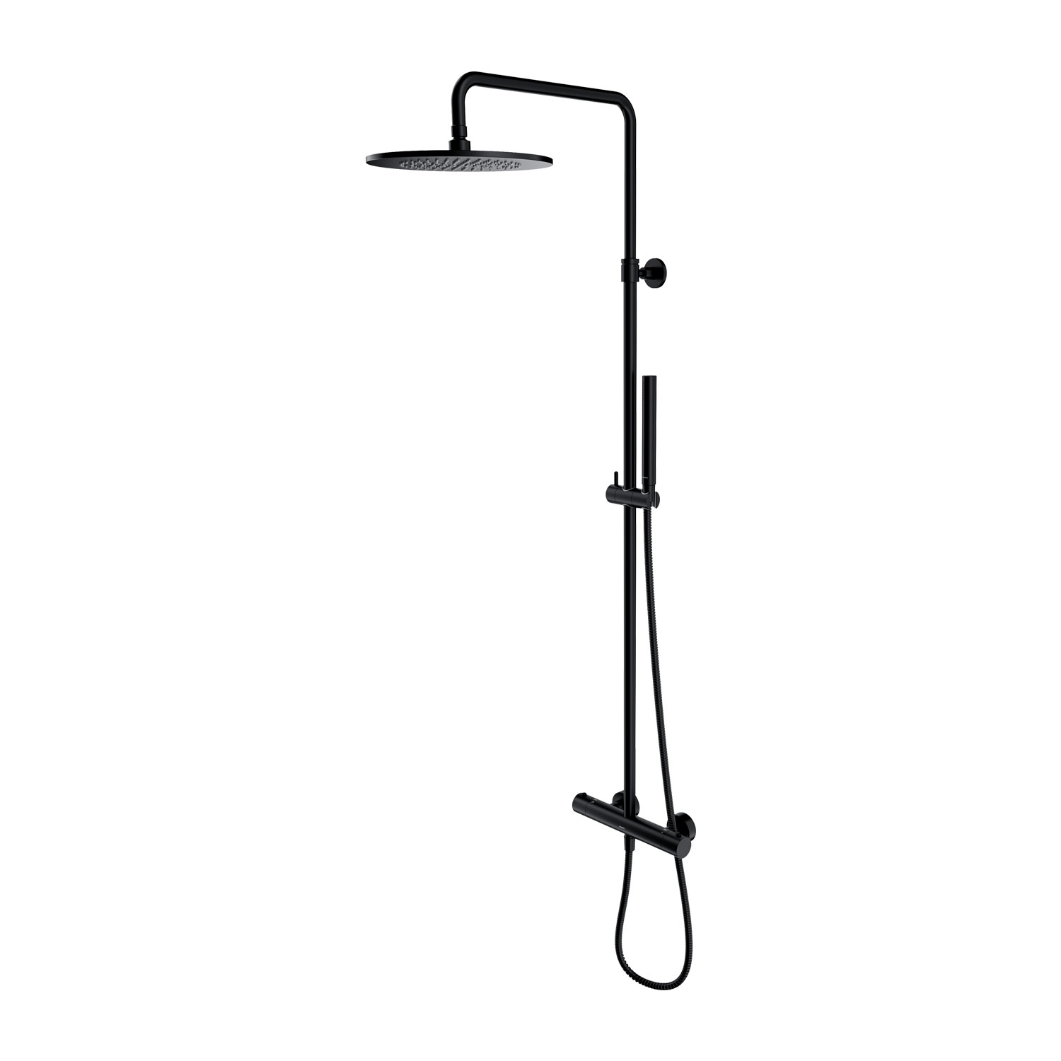 Omnires Y zestaw prysznicowy ścienny termostatyczny z deszczownicą czarny półpołysk Y1244SUBL - Wysyłka w 24h