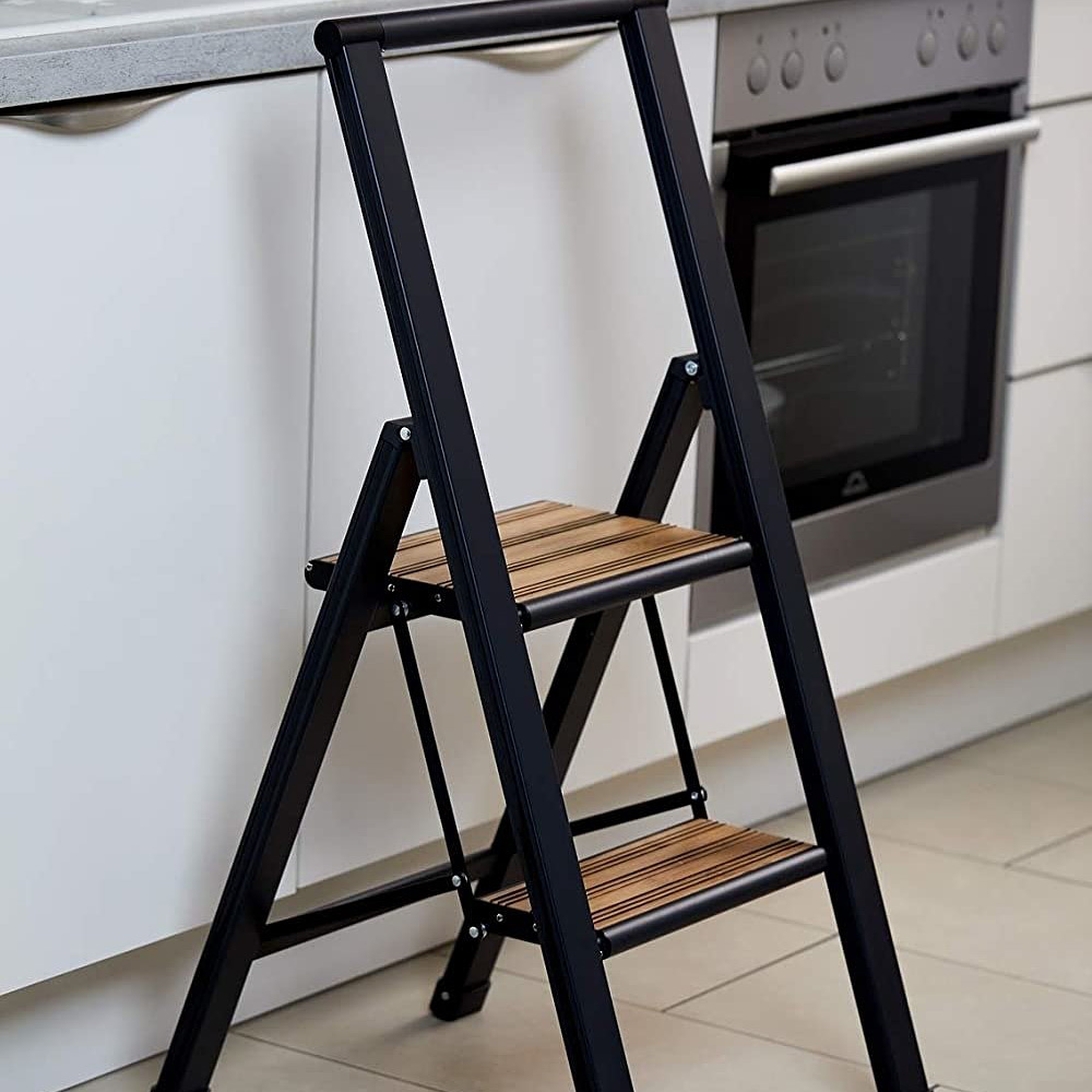 Wenko drabina 2-stopniowa czarny 50482100