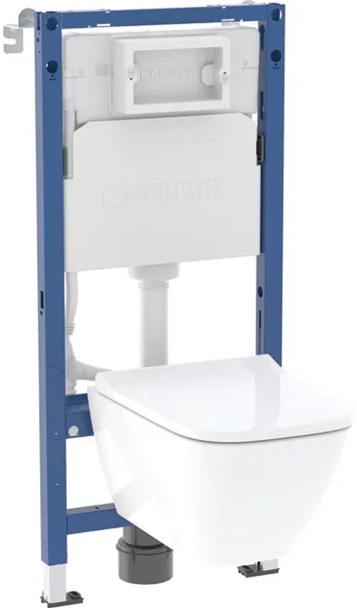 Geberit Duofix Basic Smyle Square zestaw WC stelaż z miską i deską 118.348.00.3 - Wysyłka w 24h