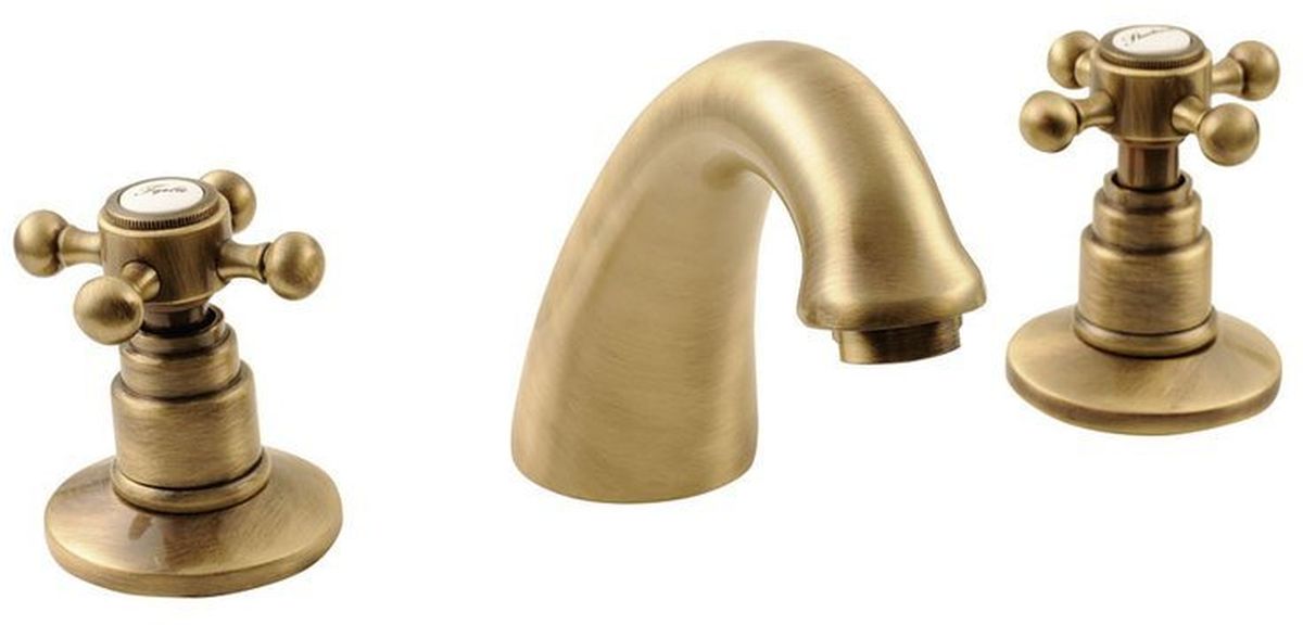 Sapho Antea bateria umywalkowa stojąca 3-otworowa brąz 3026