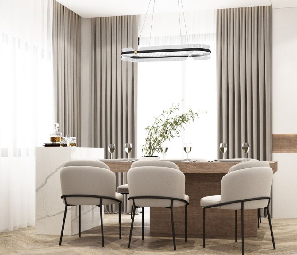 Italux Sopla lampa wisząca 1x56 W czarna PND-63728-56W-3K-BK-GD