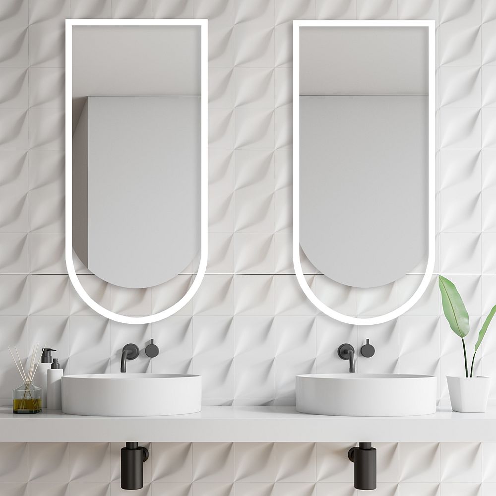 Guarda Ravel lustro 40x110 cm biały FOR-RAV-BIALY-40X110