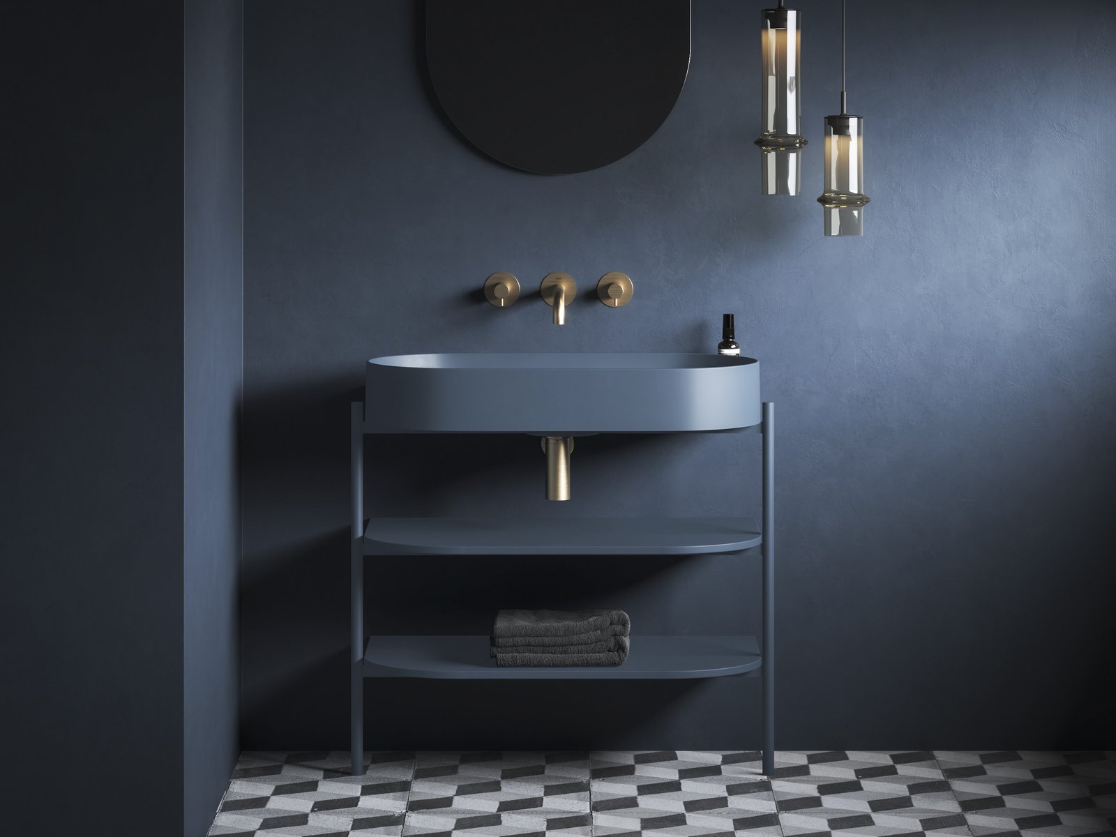 Ravak Yard umywalka 80 cm deepsea blue XJX07080000