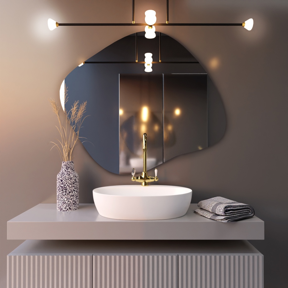 Baltica Design Stain III lustro 50x43 cm