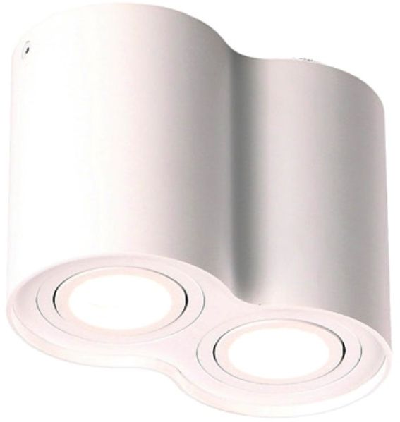 MaxLight Basic Round lampa podsufitowa 2x50 W biała C0085