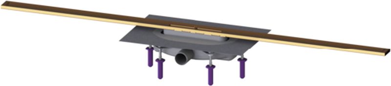 Kessel Linearis Infinity odpływ liniowy prysznicowy 120 cm brąz szczotkowany 45304.12