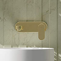 Deante Alpinia bateria umywalkowa podtynkowa złota BGA_Z54L