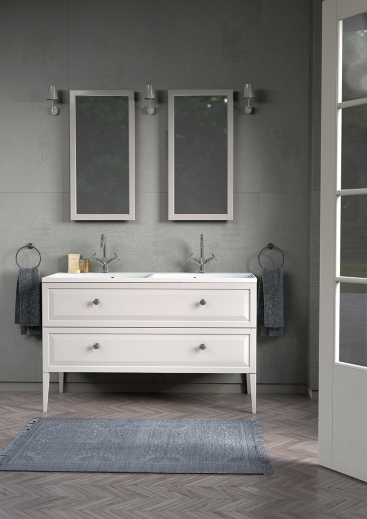 Oristo Montebianco lustro 80x40 cm rama piaskowy mat OR47-L-RAOO-40-10