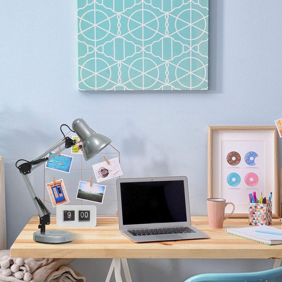 Rabalux Samson lampa biurkowa 1x60W srebrna 4213