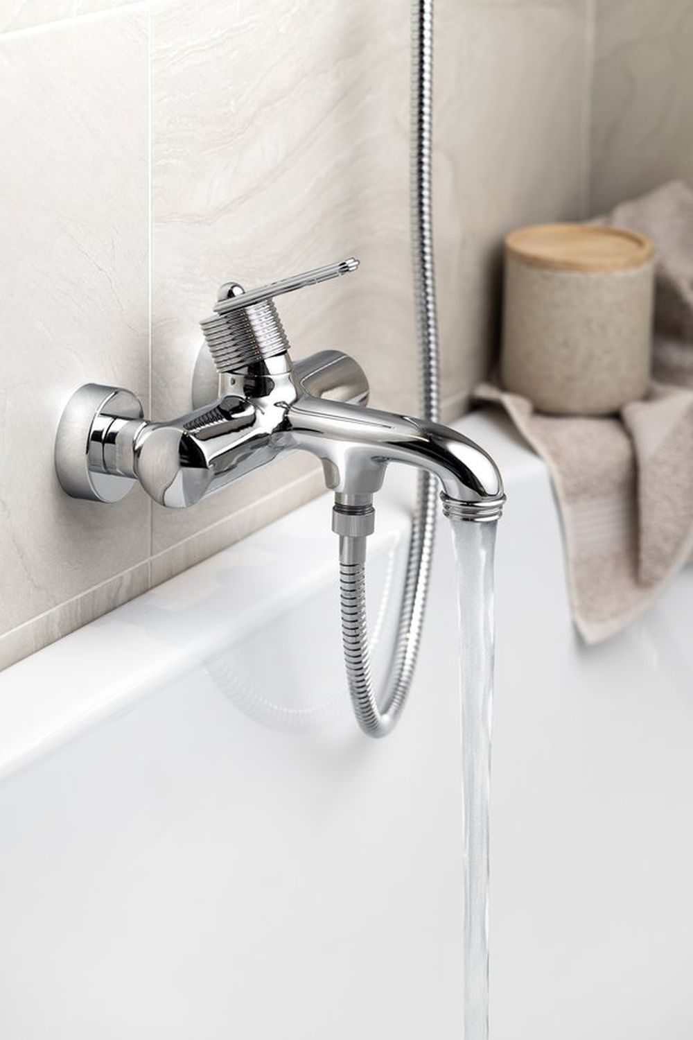 Sapho Bebe bateria wannowo-prysznicowa ścienna chrom BB010