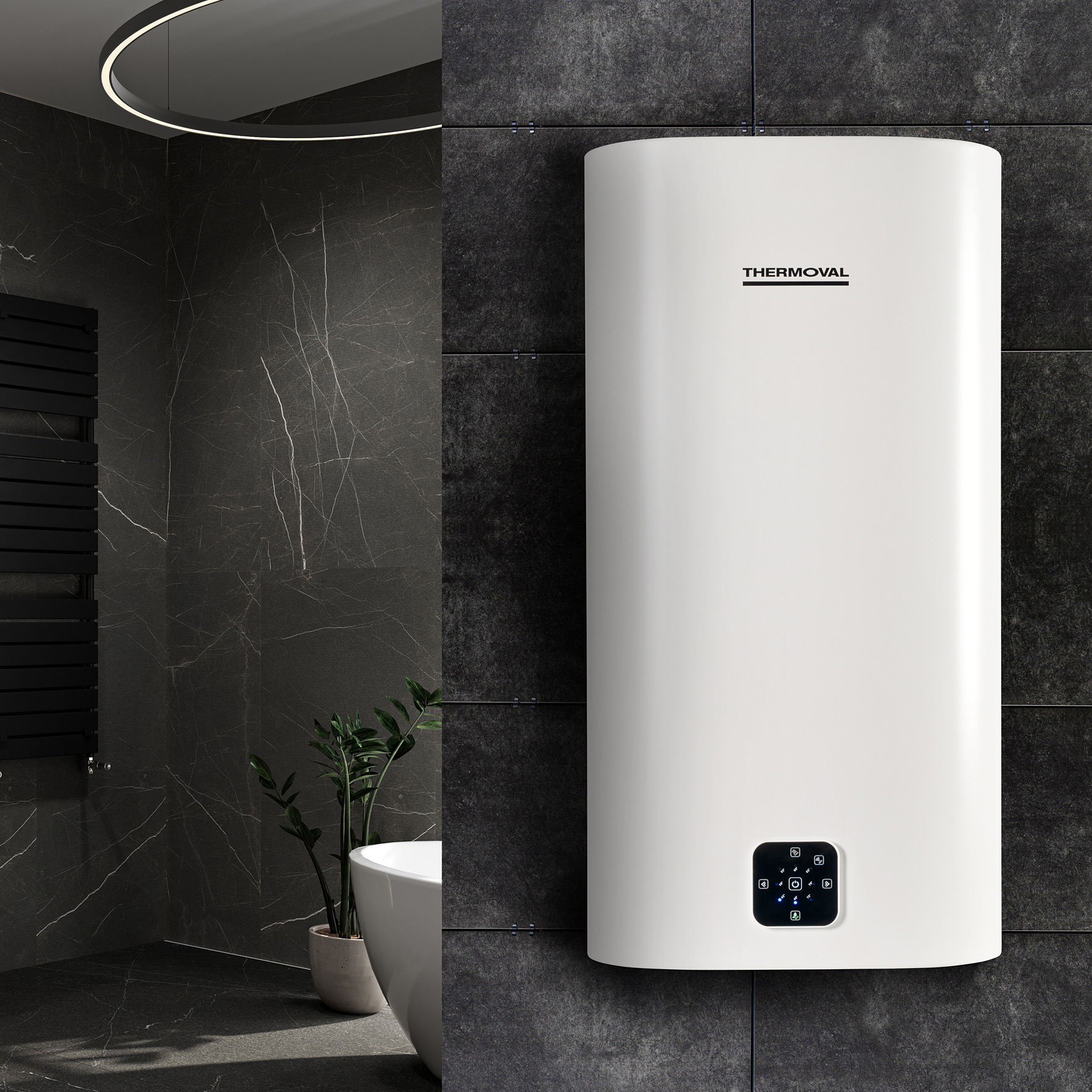 Thermoval Aqua Ti pojemnościowy podgrzewacz wody 80 l 2 kW elektryczny - Wysyłka w 24h