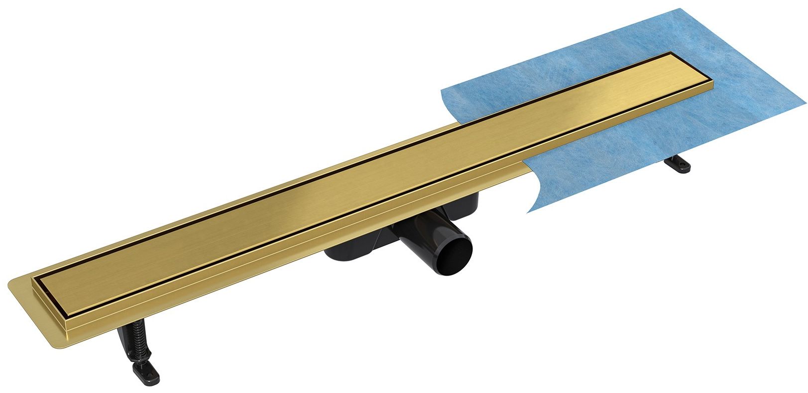 Besco Virgo Duo odpływ liniowy 90 cm złoty OL-90-VG