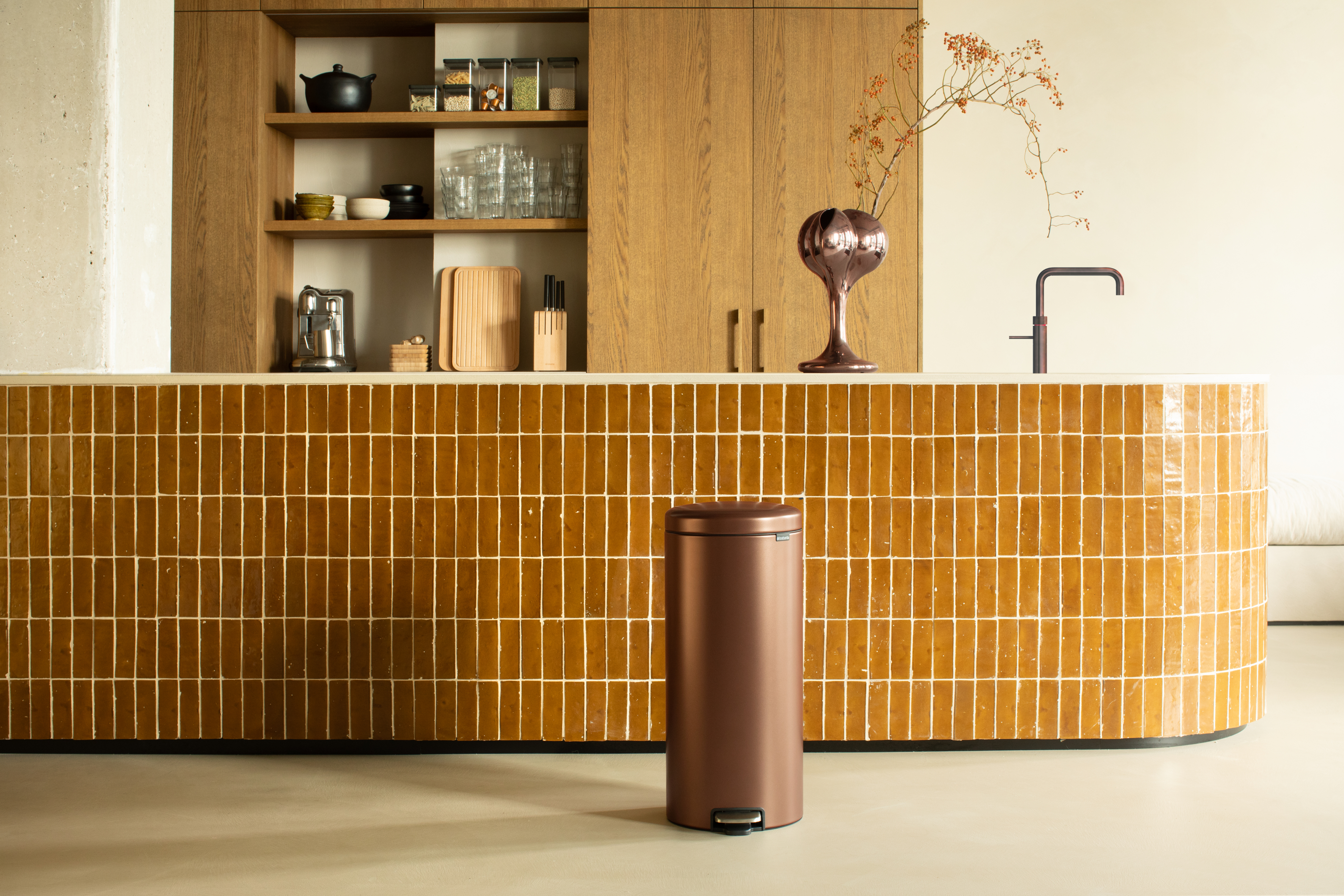 Brabantia NewIcon pojemnik na odpady 30 l brązowy 238789
