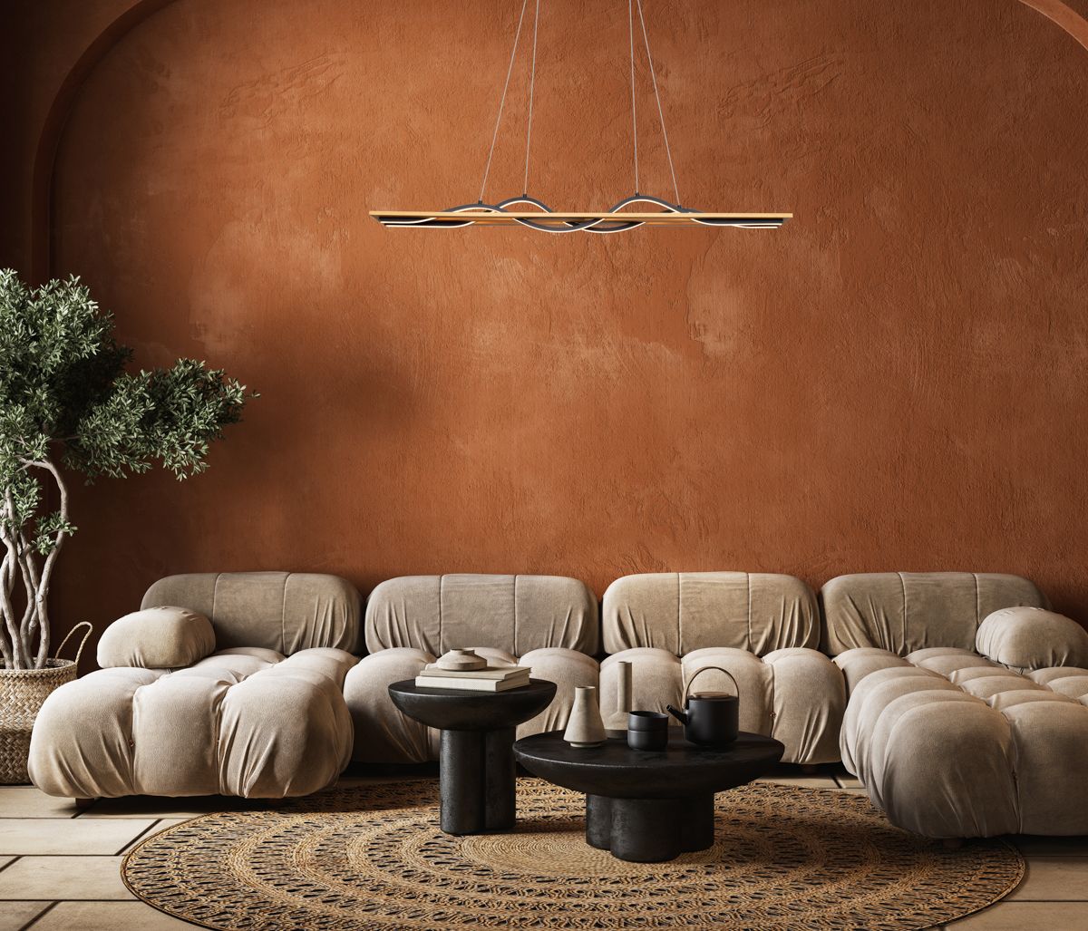 Italux Conato lampa wisząca 2x35 W czarna PND-23848-30W-BK-GD