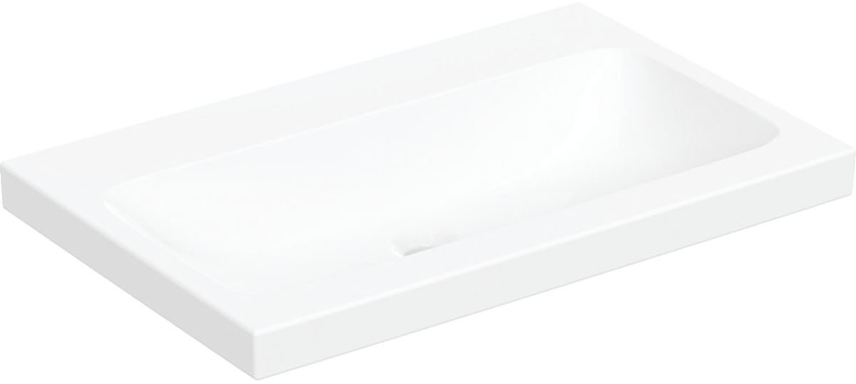 Geberit iCon Light umywalka 75x48 cm nablatowa KeraTect biała 501.848.00.8