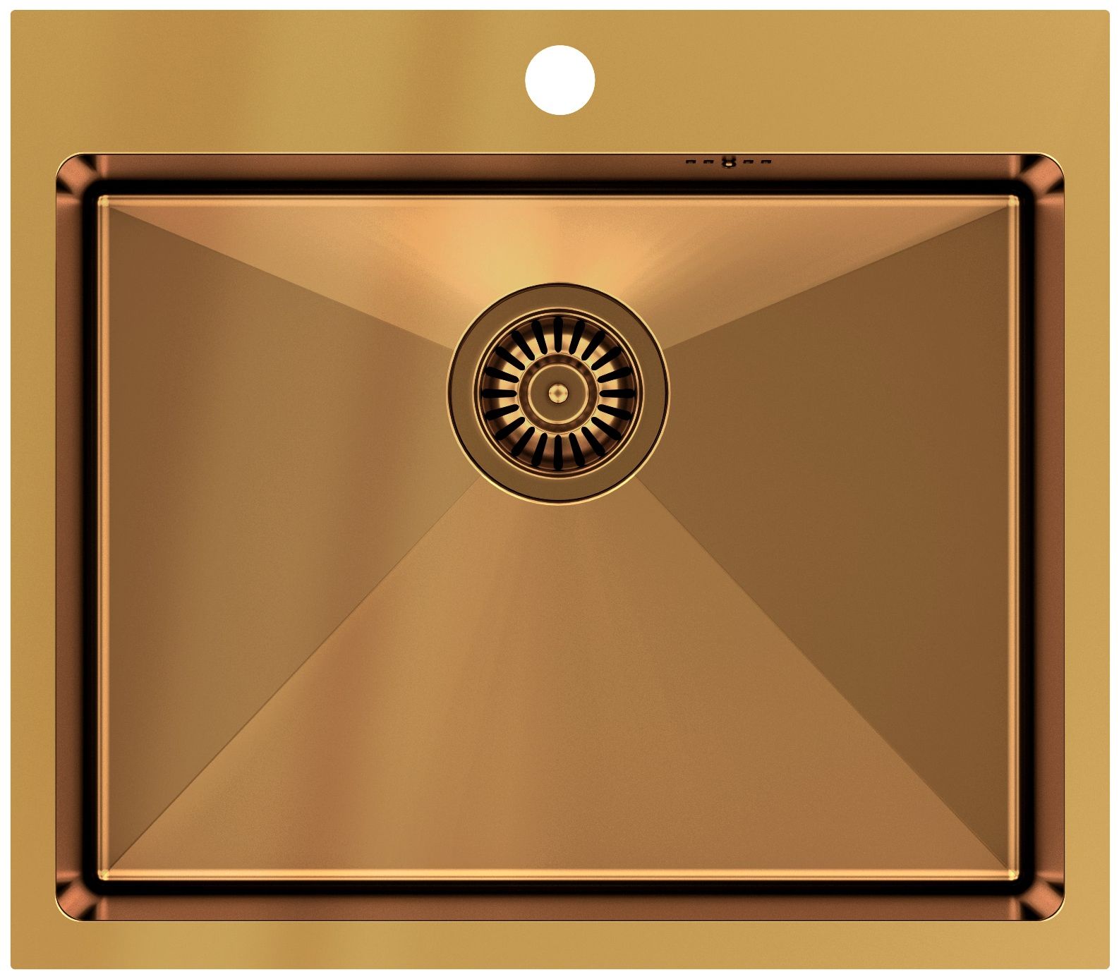 Quadron Russel 110 zlewozmywak stalowy 55x48 cm wpuszczany miedziany HB7910PVDBSC1