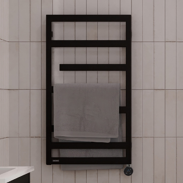 Oltens Flamma (e) grzejnik elektryczny 88x50 cm czarny 55113300 - Wysyłka w 24h