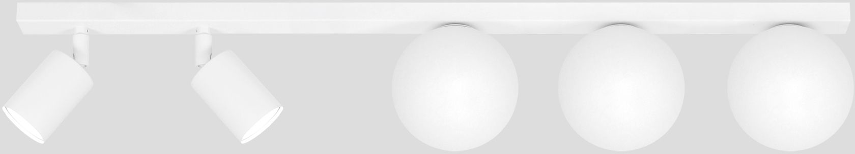 Kaja Andi lampa podsufitowa 5x10 W biała K-5496