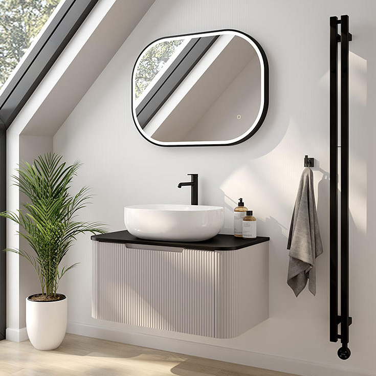 Oltens Stang (s) grzejnik łazienkowy dekoracyjny 180x18 cm czarny 55025300 - Wysyłka w 24h