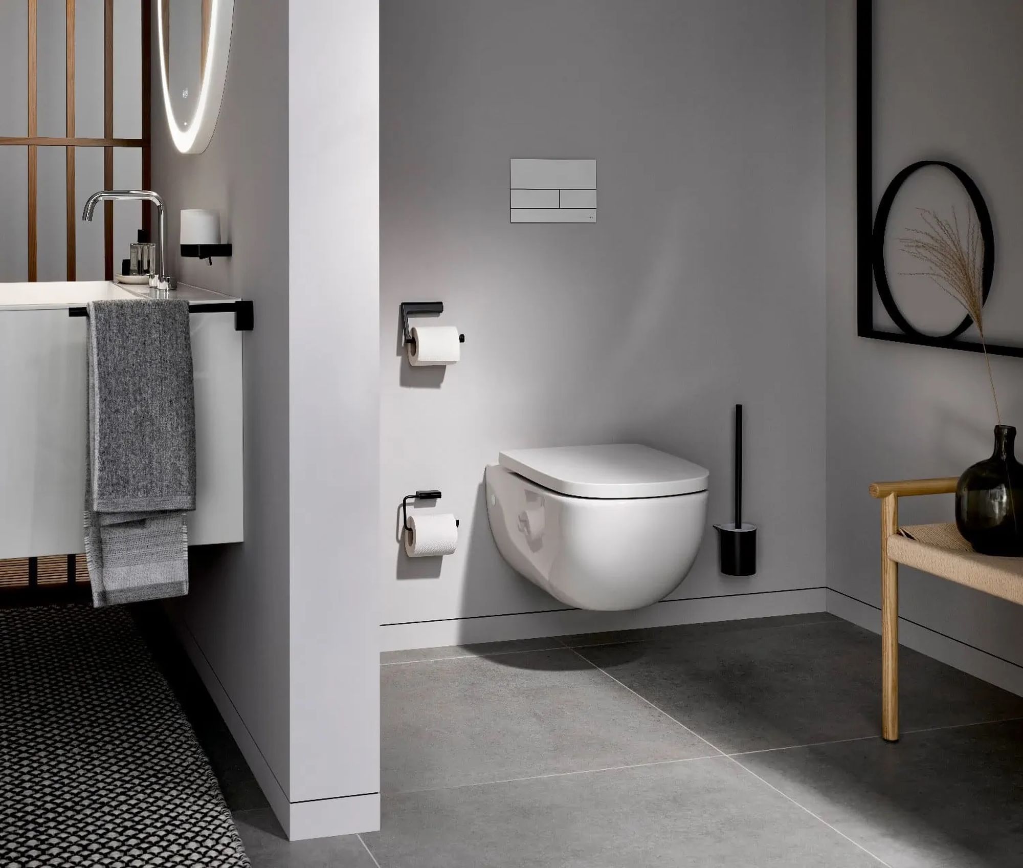 Emco Flow wieszak na ręcznik 32 cm czarny 275013332 - Wysyłka w 24h