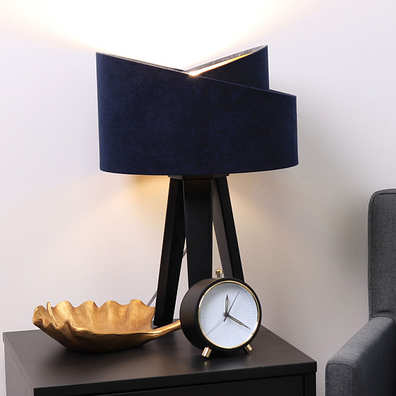 BPS Koncept Galaxy lampa stołowa 1x60 W czarna-złota-niebieska 060S-044CZ