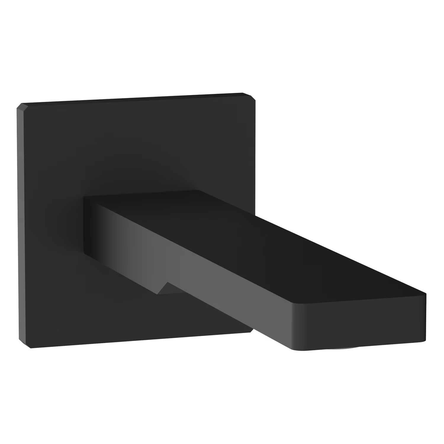 Kronenbach Quara 3.0 Black wylewka do baterii wannowa 15,5 cm czarny mat KB100369C11 - Wysyłka w 24h